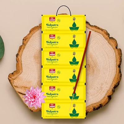 yogmantra belpatra set of 6 incense sticks pouch