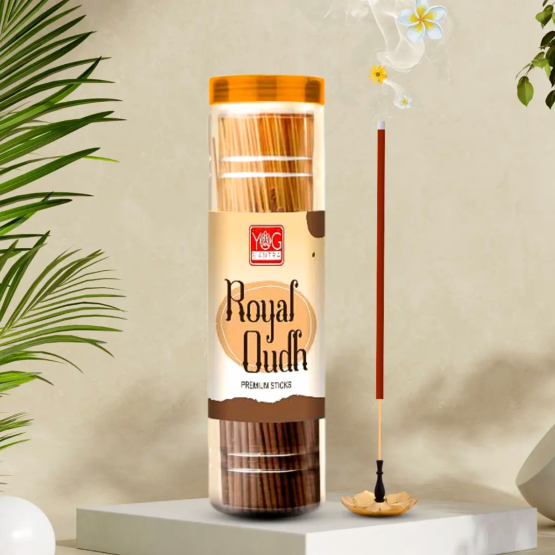 yogmantra royal oudh premium incense sticks – 400gm (pack of 1)