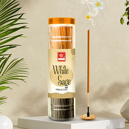 yogmantra white sage premium incense sticks – 400gm (pack of 1)