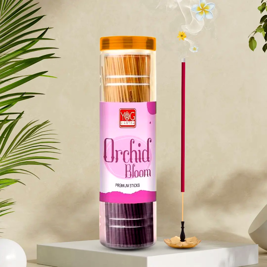 yogmantra orchid bloom premium incense sticks – 400gm (pack of 1)