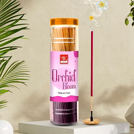 yogmantra orchid bloom premium incense sticks – 400gm (pack of 1)