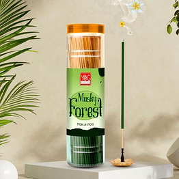 yogmantra musky forest premium incense sticks – 400gm (pack of 1)