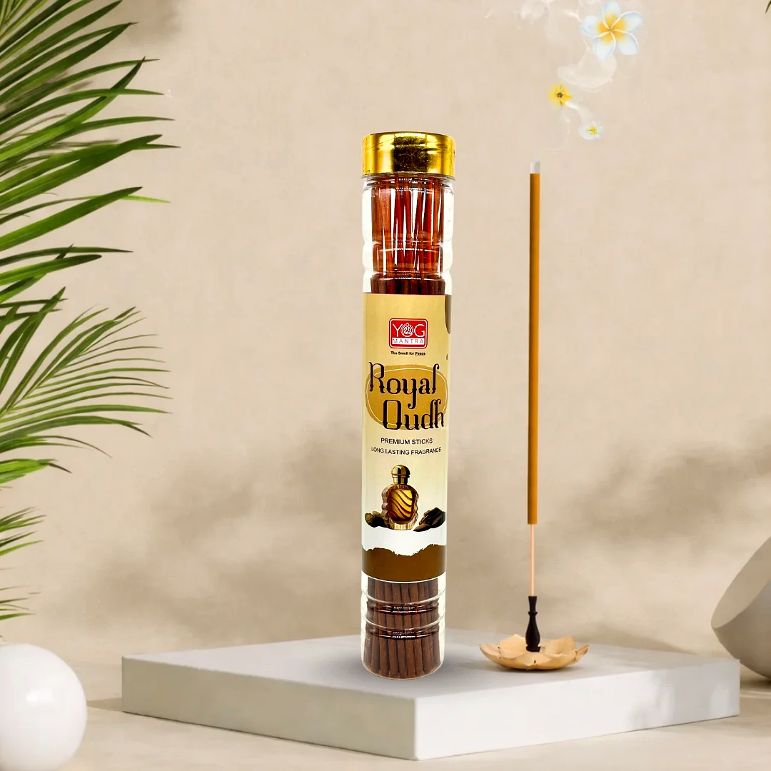 yogmantra royal oudh premium incense sticks – 100gm (pack of 1)