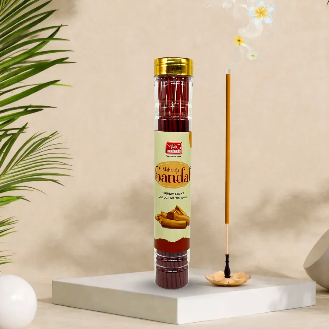 yogmantra maharaja sandal premium incense sticks – 100gm (pack of 1)