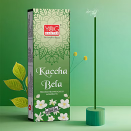 yogmantra kaccha bela metallic dhoopsticks – (pack of 1)
