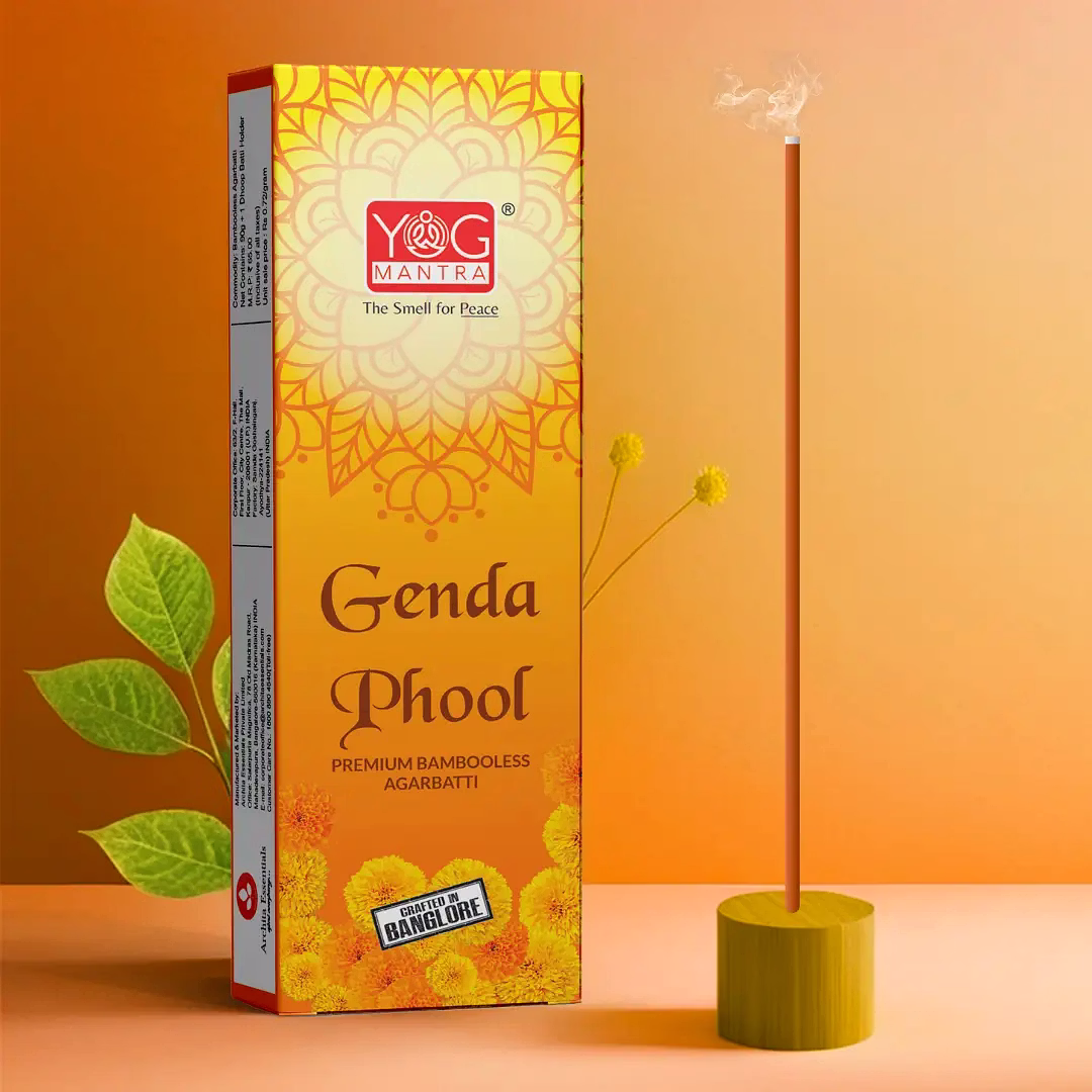 yogmantra genda phool metallic dhoopsticks – (pack of 1)