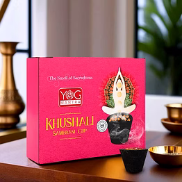 yogmantra khushali sambrani hawan cup (pack of 4)