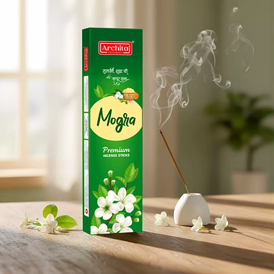 archita poojabatti mogra premium incense sticks – (pack of 6)
