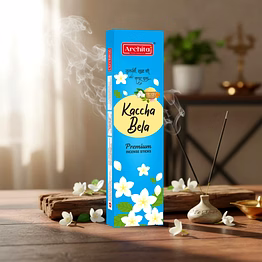 archita poojabatti kaccha bela premium incense sticks – (pack of 6)