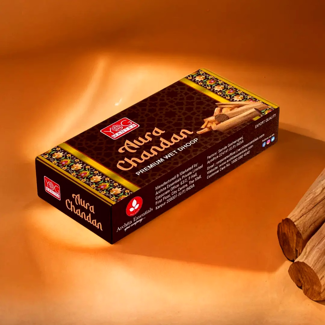 yogmantra aura chandan premium wet dhoop (pack of 4)