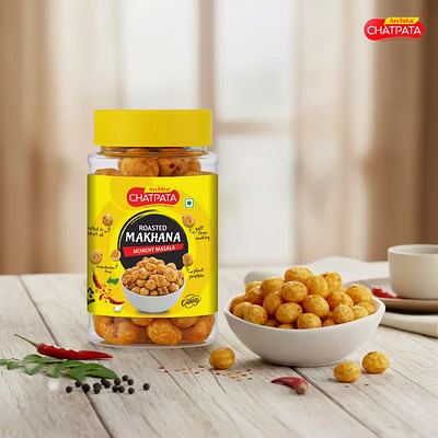 archita achita chatpata premium roasted fox nut (munchy masala makhana) – 25gm (pack of 6)