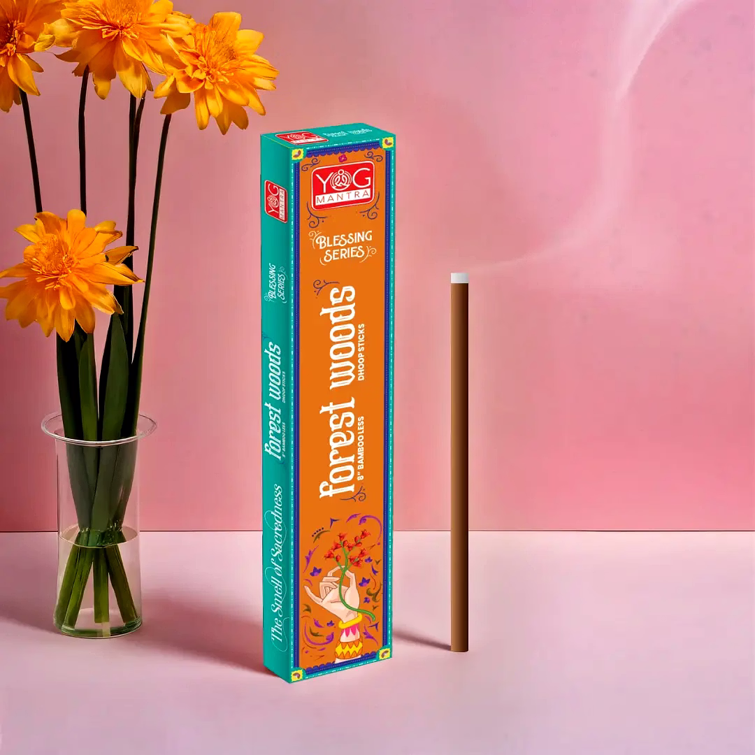yogmantra bambooless sticks forest woods -(pack of 12)