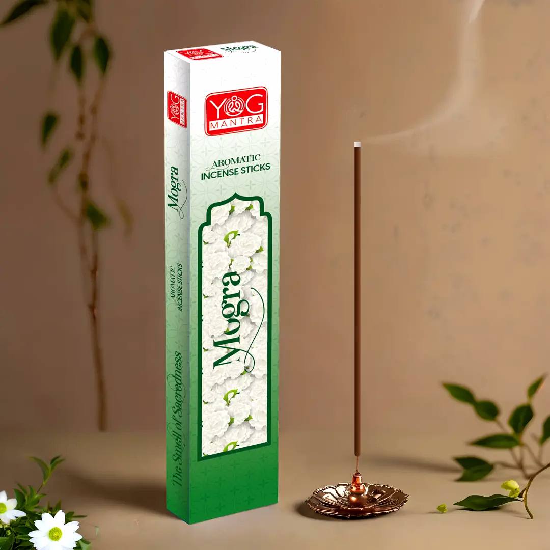 yogmantra yog mantra mogra incense sticks – (pack of 12)