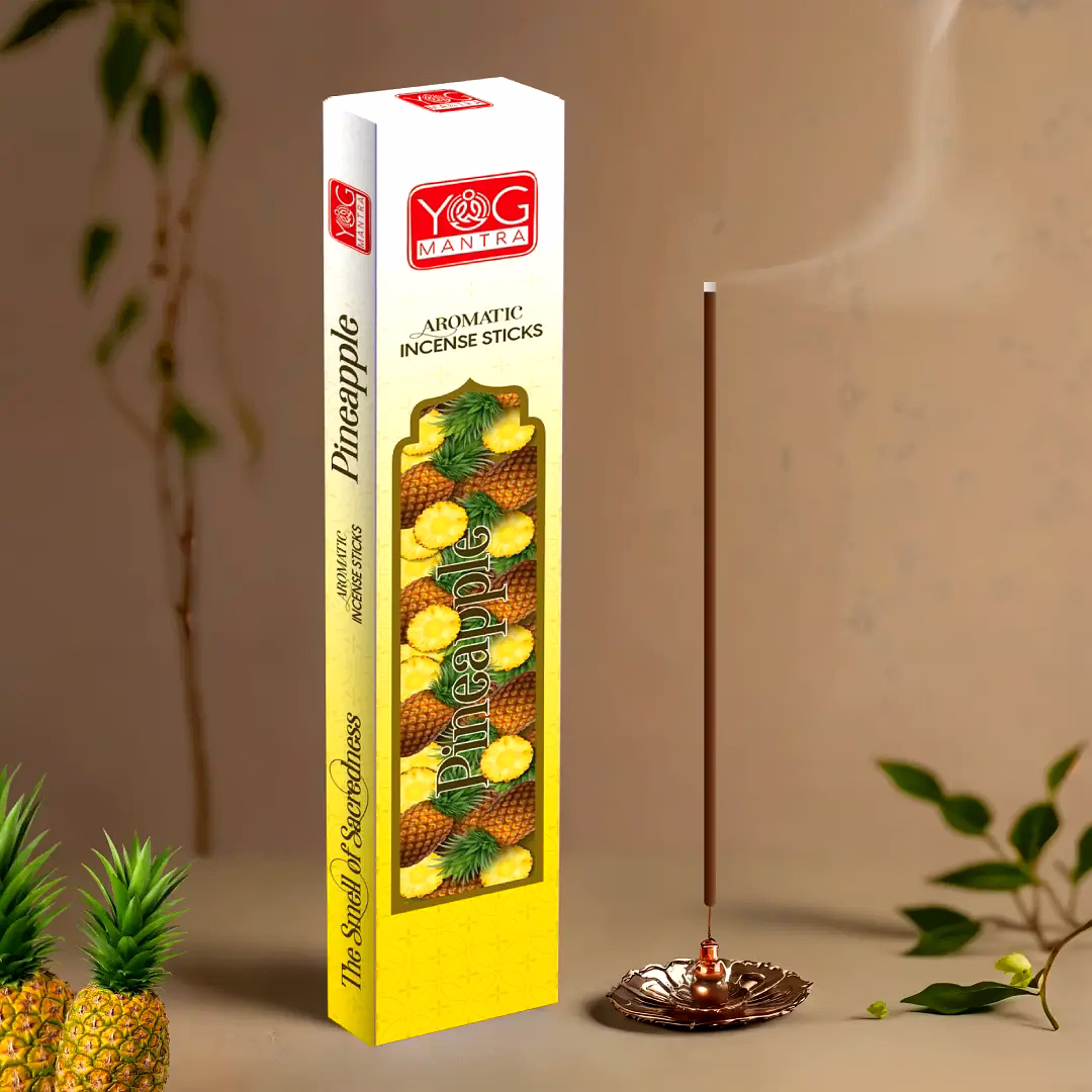 yogmantra incense sticks pineapple -(pack of 12)