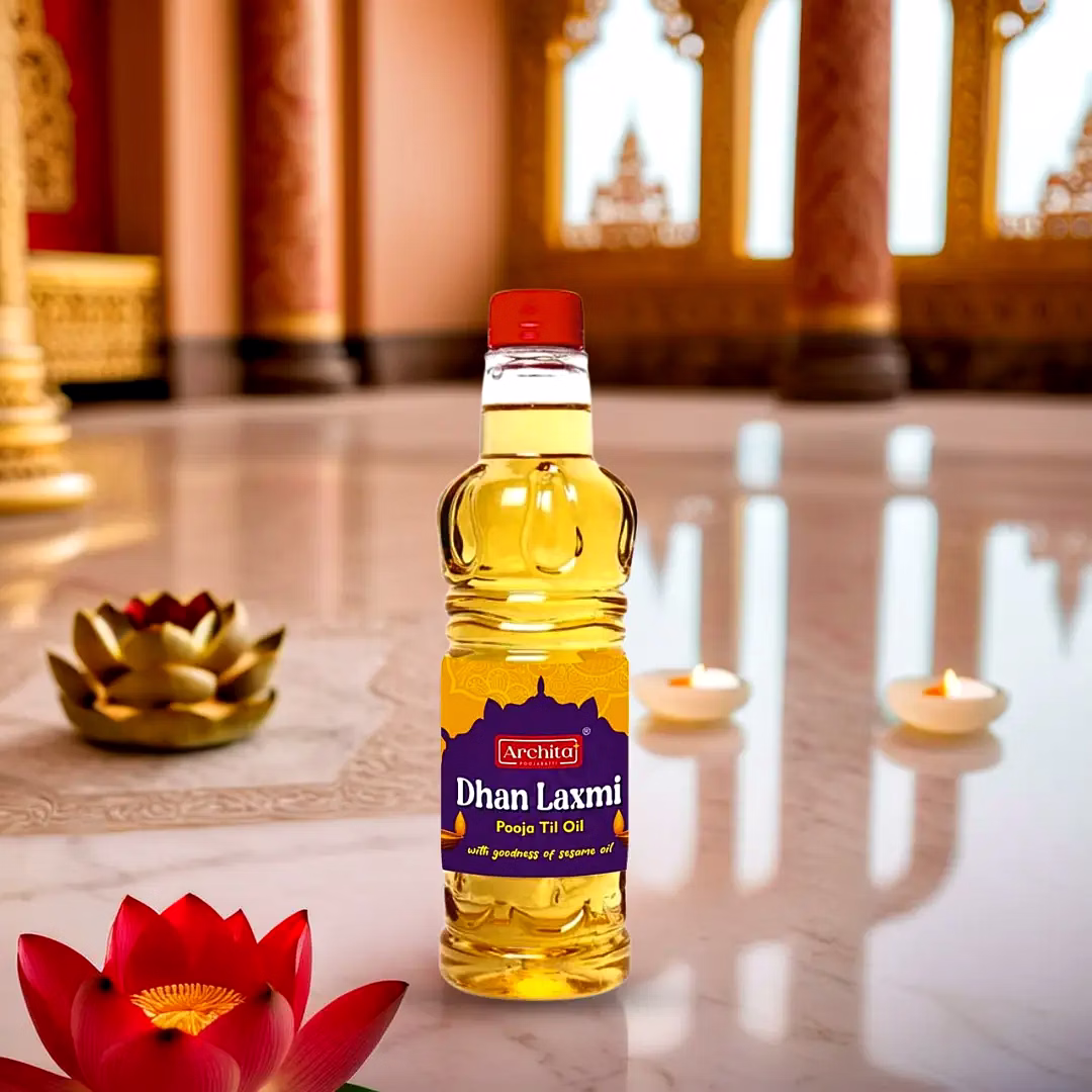 yogmantra archita dhan laxmi til pooja oil 450 ml (pack of 1)