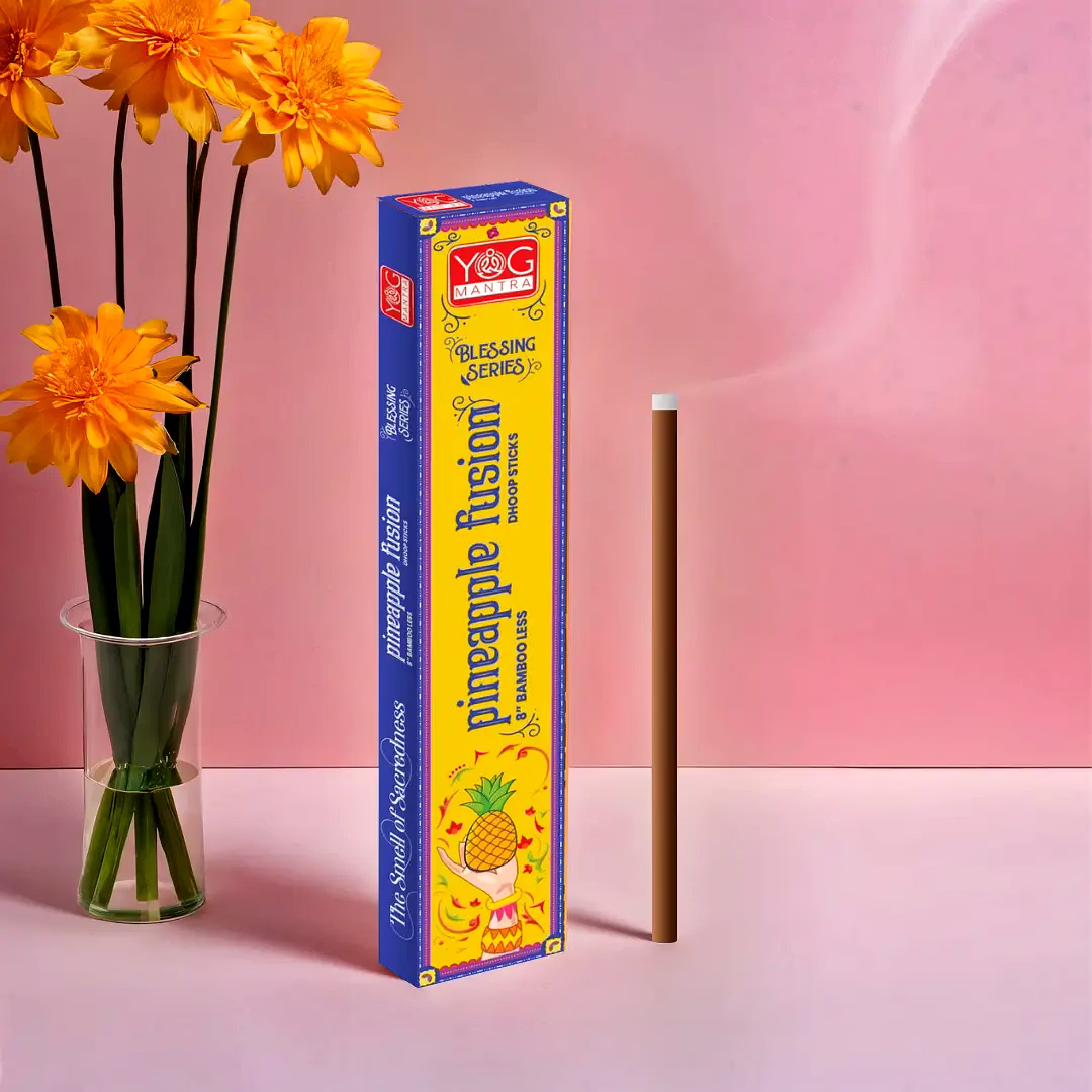 YogMantra Bambooless sticks Pineapple Fusion -(pack of 12) image 1