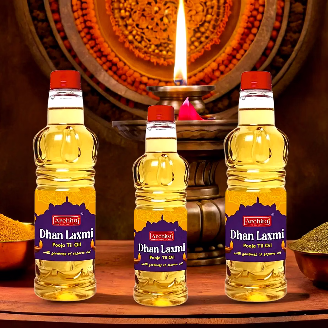 Archita Dhan Laxmi Til Pooja Oil 2250 ml (Pack of 3) image 1