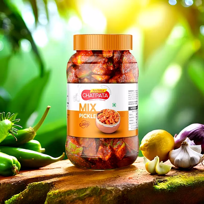 archita chatpata mix pickle 1kg – plastic jar