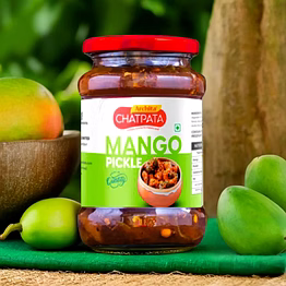 archita chatpata mango pickle 400gm – glass jar