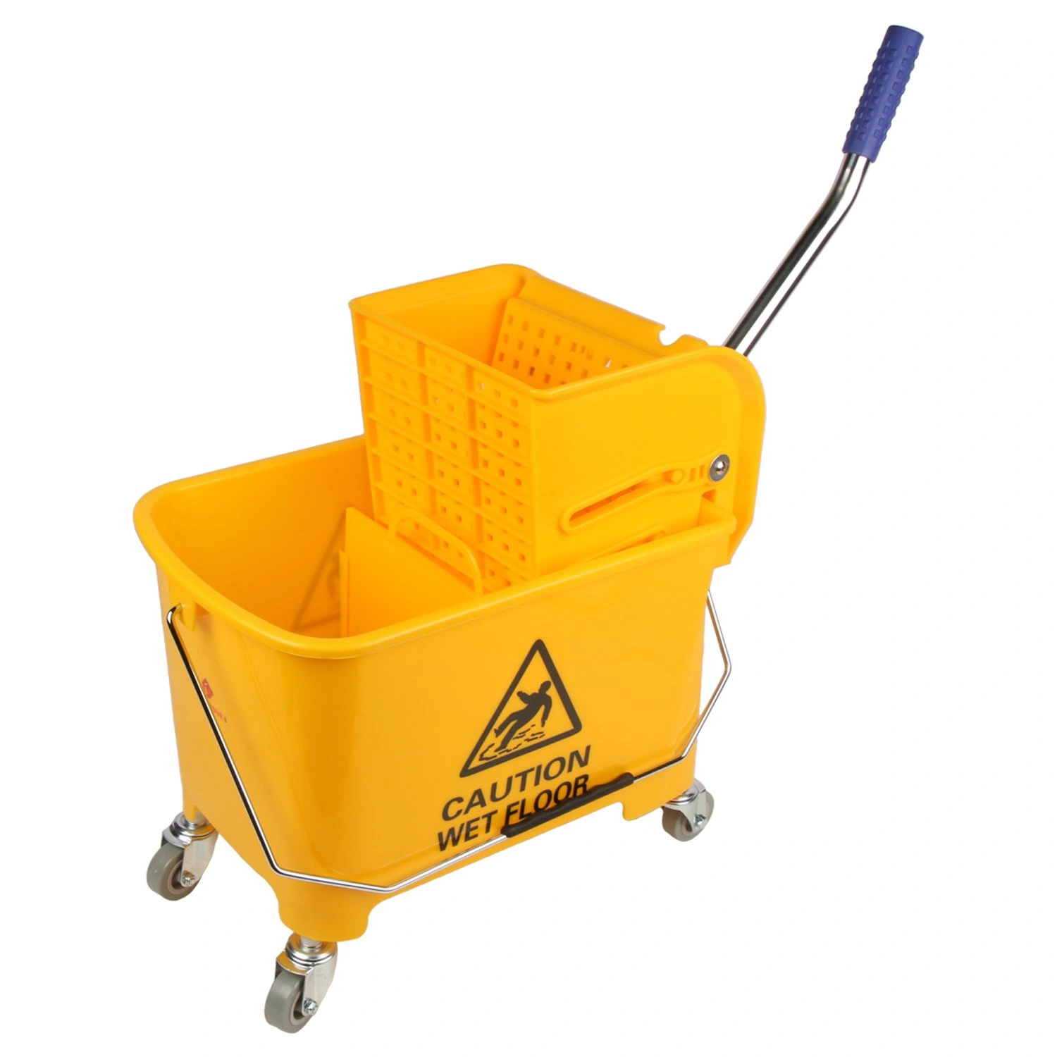 20 LTR Mop Wringer Trolley For Mopping and Cleaning-12435354