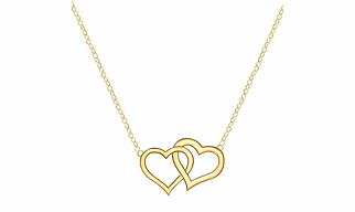 Intertwined Hearts Pendant Necklace