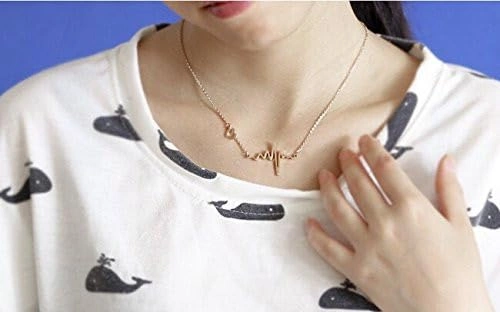 Everlasting Beat Heartbeat Necklace-1