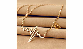 Everlasting Beat Heartbeat Necklace