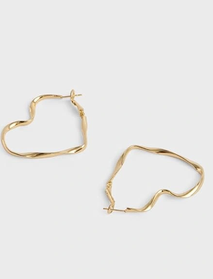 Hoop Earrings Heart-12501750