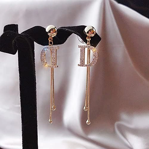 Alphabet Drop Fashion Earrings-12501894