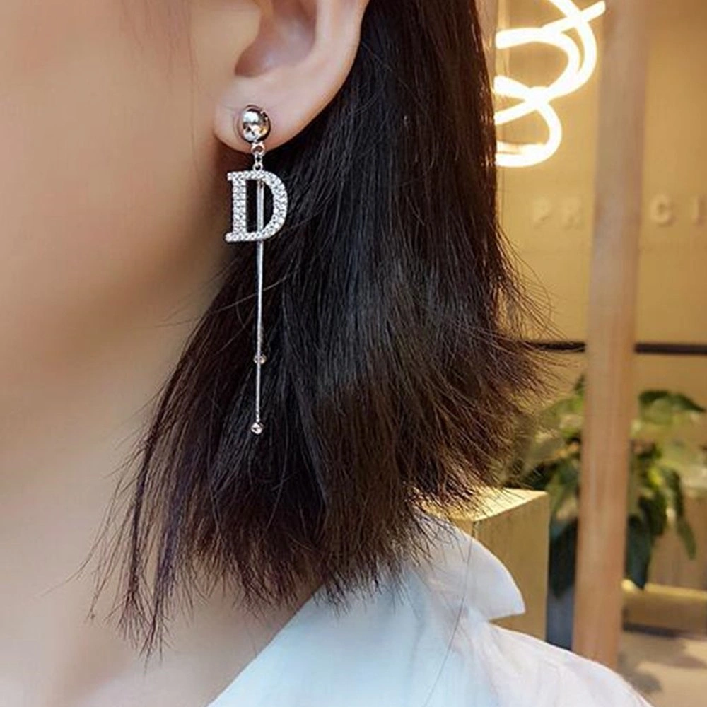 Alphabet Drop Fashion Earrings-3