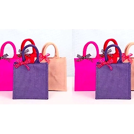 Export Quality Jute Bags multi colour