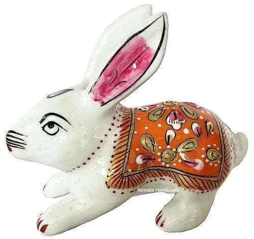 Rabbit Figurine Meenakari-1