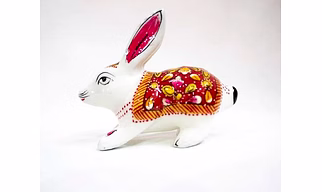 Rabbit Figurine Meenakari