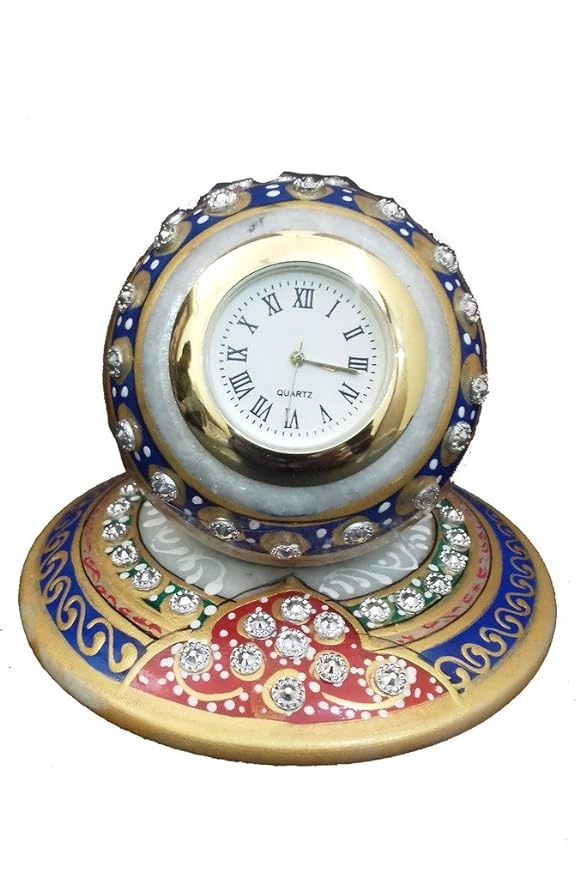 Handcrafted Round Table Clock-12504286