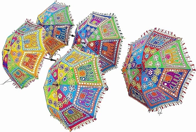 Handcrafted Embroidered Umbrella (set of 5)-12504408