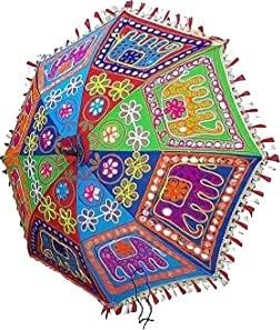 Handcrafted Embroidered Umbrella (set of 5)-3