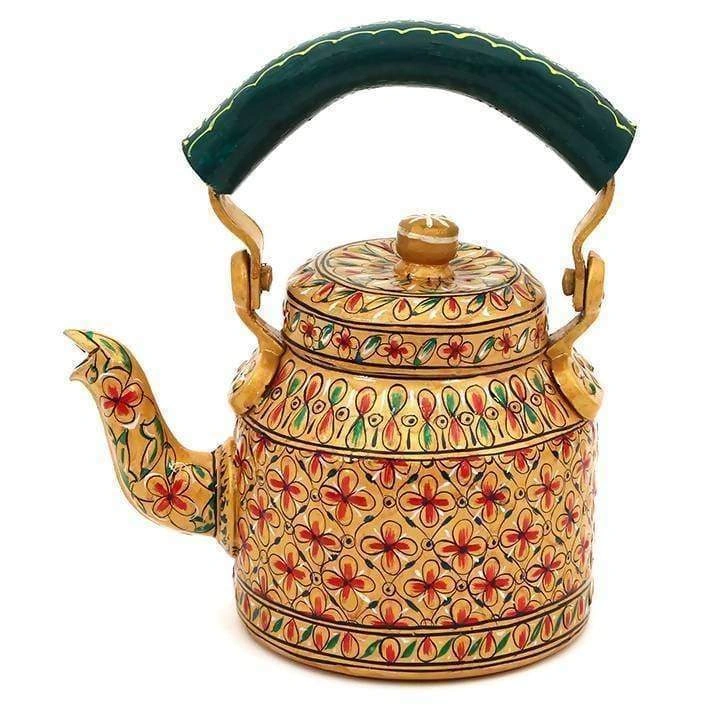 Hand Painted Designer Aluminium Kettle-3