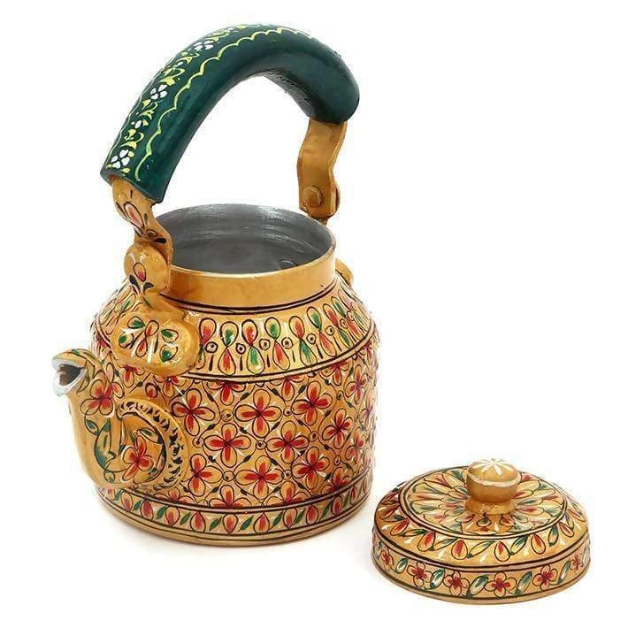 Hand Painted Designer Aluminium Kettle-1