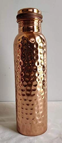 Pure Copper Water Bottle (Health Benefits &amp; Leak-Proof Lid)-1