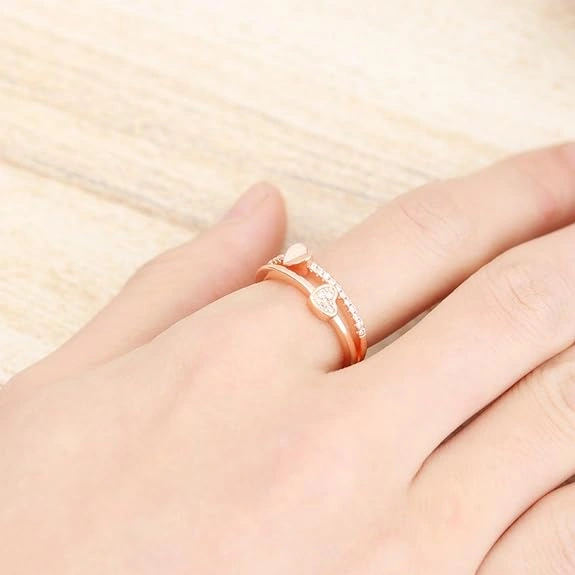 Heart Ring with Adjustable Band-5