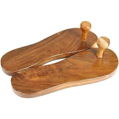 Handcrafted Traditional Wooden Slippers Showpiece.