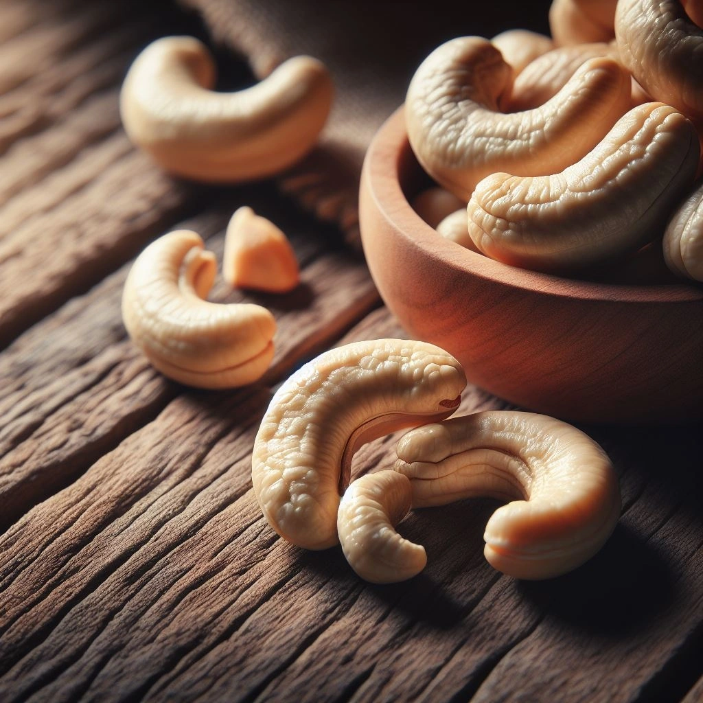 Roasted Indian cashew nuts in a bowl