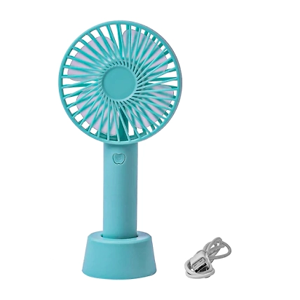 Mini Portable USB Fan Handy Built-in Rechargeable Battery Operated Table Fan -Handy Base For Home Office Indoor Outdoor Travel (Multicolour)-957833-54d8c556