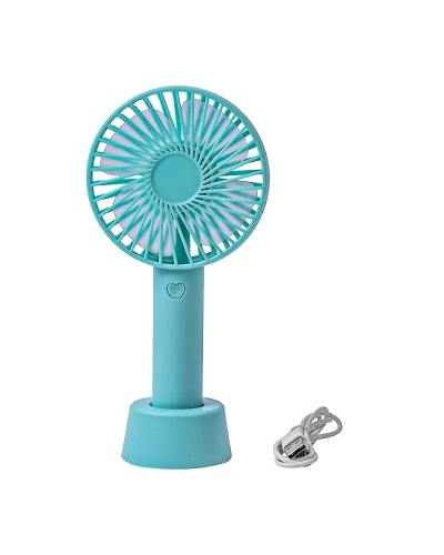 Mini Portable USB Fan Handy Built-in Rechargeable Battery Operated Table Fan -Handy Base For Home Office Indoor Outdoor Travel (Multicolour)-957833-54d8c556