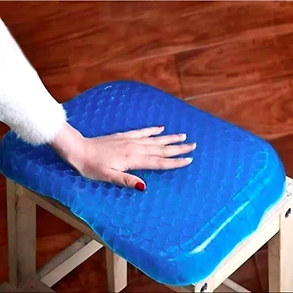 Gel Orthopedic Seat Cushion for Office Chair, Wheelchair, or Home Rubber Cushion for Back Pain-3