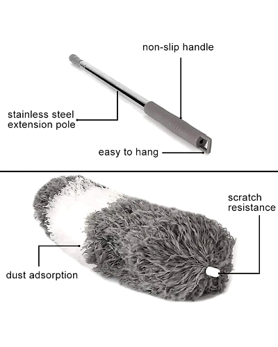 Cleaning Flexible Mop Duster for Quick and Easy Cleaning with Long Rod-2