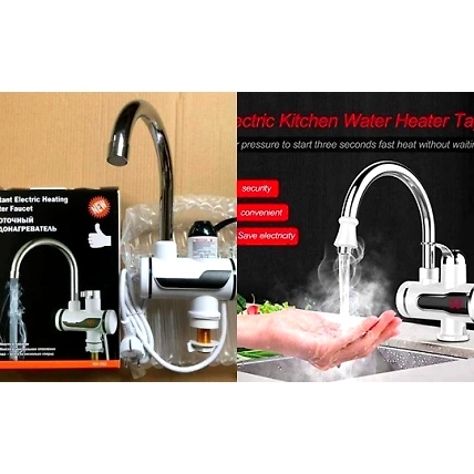 Electric Hot Water Heater Faucet Kitchen And Bathroom Heating Dispenser Tap Digital Temperature With Display-6