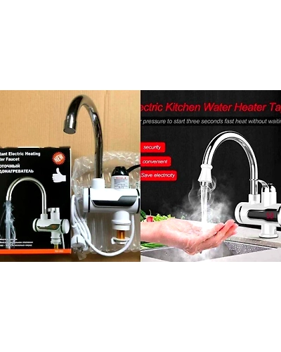 Electric Hot Water Heater Faucet Kitchen And Bathroom Heating Dispenser Tap Digital Temperature With Display-6
