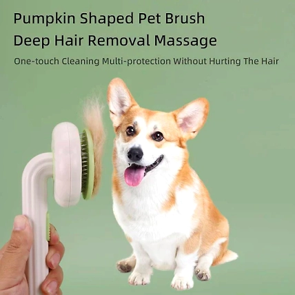 Cat and Dog Grooming Brush for Easy Hair Removal-1