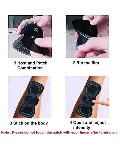 Butterfly Mini Massager with 8 Modes and 19 Strength Levels,Rechargeable Electric Massager for Shoulder,Arms,Legs,Back Pain for Men and Women-4
